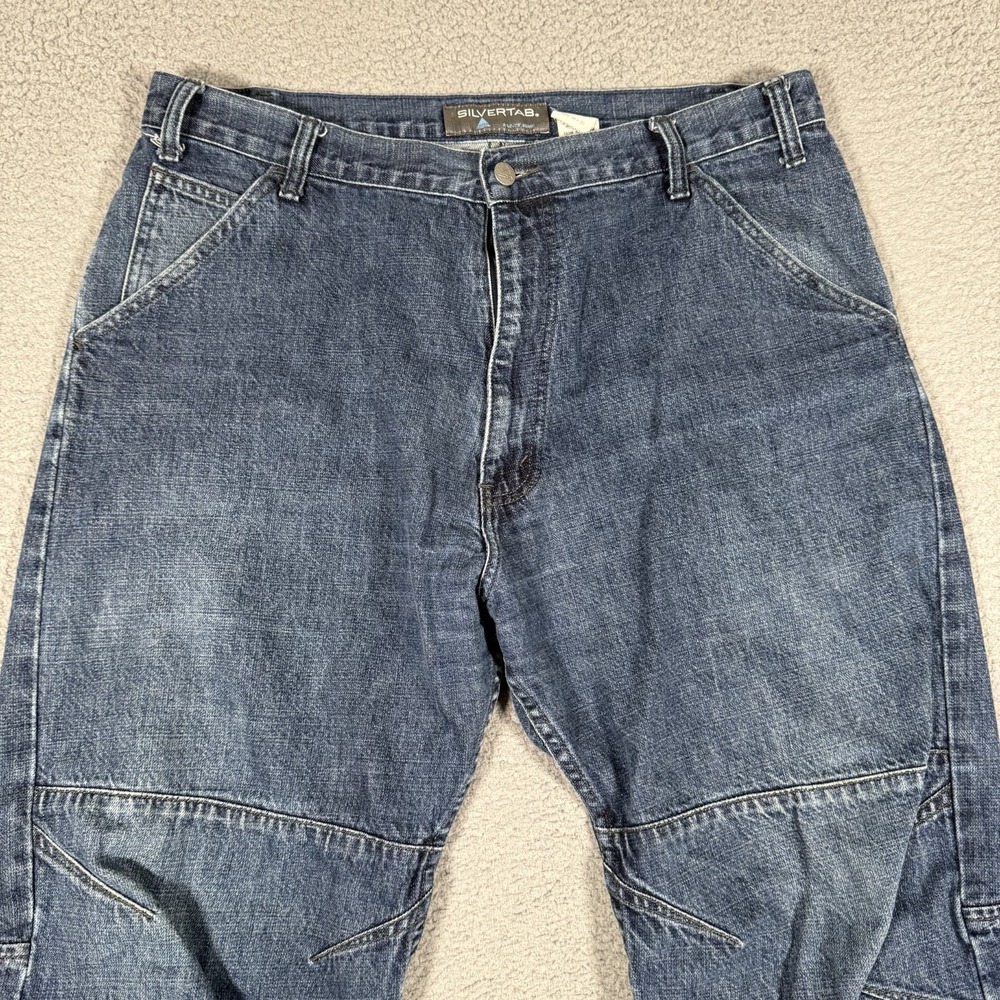 Levis Silvertab Jeans Mens 36x28 Blue‎ Vintage Relaxed Fit Denim Casual Preppy - Picture 2 of 12